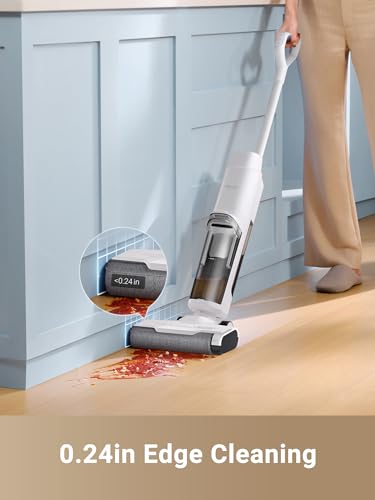 dreame Trouver K10 Wet Dry Vacuum Cleaner, Cordless Vacuum Mop with Self-Washing, 8.38lbs Lightweight Floor Washer, 30min Runtime, Edge Cleaning Great for Hardfloor, Specially Designed Twin Scraper