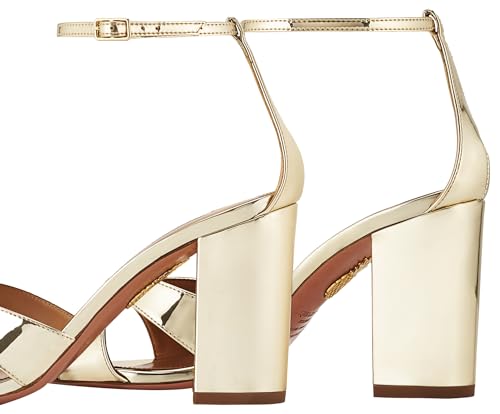 Aquazzura Divine Sandal 85, Soft Gold, 10.5