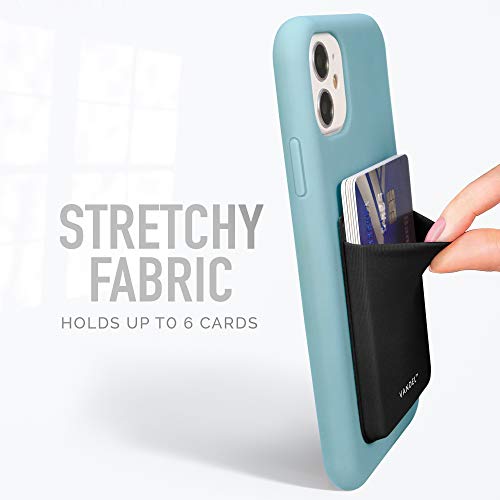 VANDEL Pocket – Stick-On Fabric Phone Wallet Stick On for Women, Cute Credit Card Holder for Phone Case, Stick On Back of Phone Fabric Sleeve for iPhone Pocket