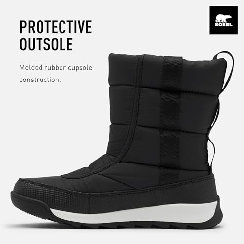 Sorel Boy's Snow Boot, Black, 1 us Little Kid