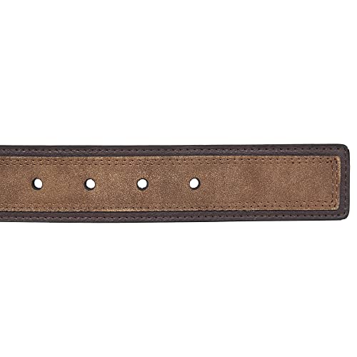 Nautica Men Bold Fashion and Dress Leather Belt with Metal Buckle, Stretch Webbing-Black/Grey, XL (42-44")