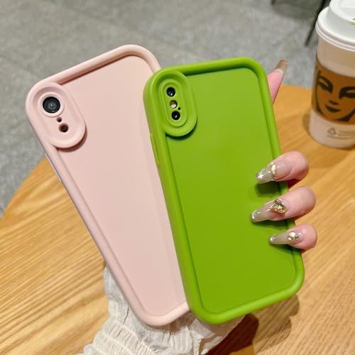 Puxicu Slim Case for iPhone 13 Pro Max, Enhanced Camera Protection, Shockproof Skin-Friendly Touch Soft Case Cover for iPhone 13 Pro Max Phone 6.7 inch, Avocado green