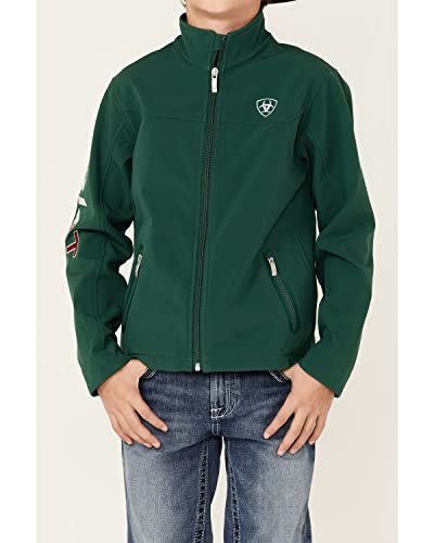 ARIAT Youth Team Softshell Mexico Jacket (X-Small, Verde)