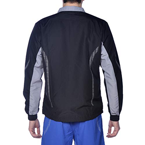 ARENA Standard Team Line Warm-Up Tracksuit Lightweight Athletic Pants, Black-Jacket, XS