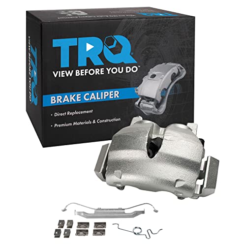 TRQ Front Right Brake Caliper w/Bracket Performance Red Passenger Side Compatible with 2002-2004 Honda CR-V 2003-2011 Element