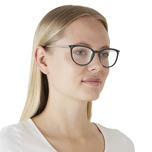 Vogue Eyewear Women's VO5276 Cat Eye Prescription Eyewear Frames, Transparent/Demo Lens, 53 mm