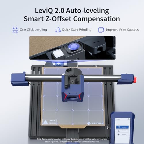 Anycubic Kobra 2 Max 3D Printer, 500mm/s High Speed with 7000rpm Fast Cooling Fans, Fully Auto Leveling Dual-Gear Direct Extruder Intelligent Control, Large Printing Size 420 * 420 * 500mm