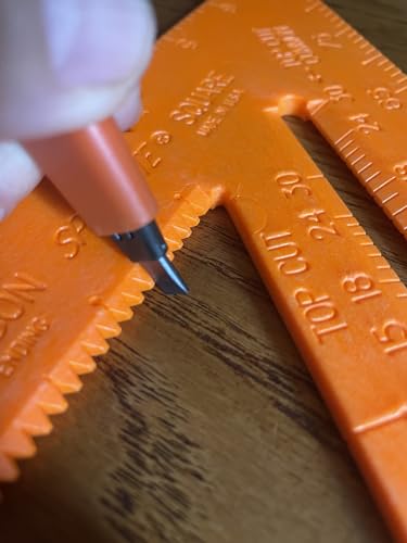 Swanson Tool Co T0118 8 inch Orange Composite Speedlite Speed Square Layout Tool, Made of High Impact Polystyrene (Pack of 2)
