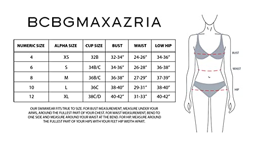 BCBGMAXAZRIA Women's Standard One Piece Swimsuit Off The Shoulder Tummy Control Quick Dry Bathing Suit, Dream Orange