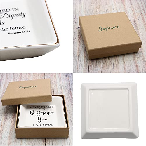 JoycuFF Ring Necklaces Holder Trinket Dishes Mom Mother Birthday Christmas Gift Jewelry Tray Mom No Matter What Life Throws at You at Least You Don't Have Ugly Chil*ren