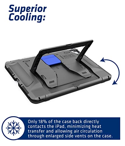 PIVOT A20A Atlas Robust Tablet Case - Fits iPad Air 4th gen & iPad Pro 11 in (1st - 3rd gen) - 360 Degree Protection - for Professional Pilots, General Aviation - Black