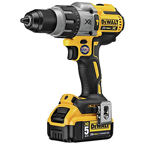DEWALT 20V MAX XR Hammer Drill Kit, Brushless, 3-Speed, Cordless (DCD996P2)