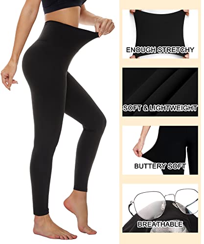 Leggings for Women - High Waisted Tummy Control No See Through Workout Yoga Pants