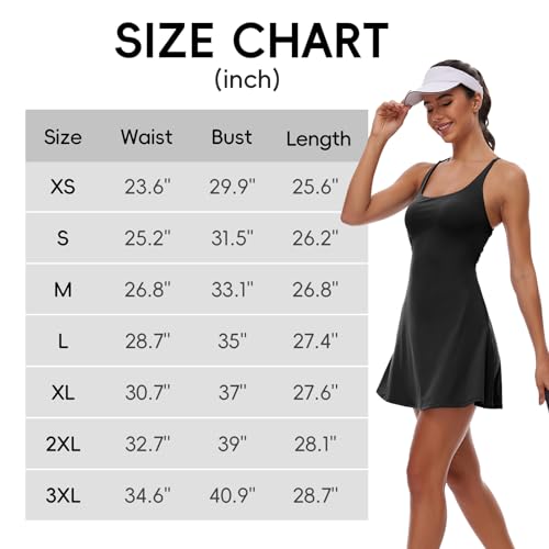 M MOTEEPI Womens Golf Dresses with Shorts Undernearth Sexy Backless Lace-up Tennis Golf Dress Built-in Bra Pockets Dark Purple X-Small