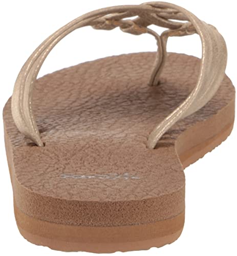 Sanuk Yoga Sandy Metallic Champagne 5 B (M)