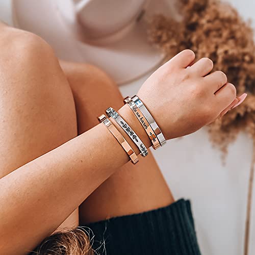 Dancer Gifts for Her Inspirational Bracelets for Classmates Women Bestie Who Love Dancing Birthday Christmas Enpowerment Jewelry for Women