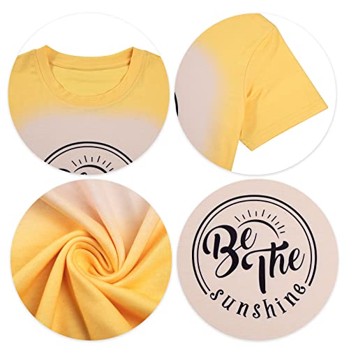 Sunshine Shirts for Women Be The Sunshine Shirt Cute Sunshine Graphic Tee Funny Letter Print Tee T Shirt