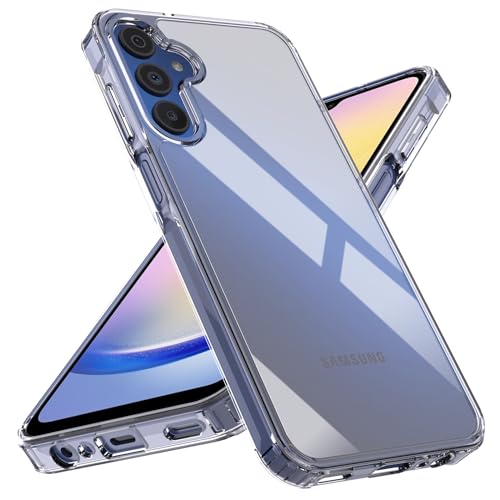 Natbok Case for Samsung Galaxy A35 5G Phone Case,Shockproof Soft TPU Bumper and Hard PC Back Case,Non-Yellowing,Anti-Scratch,Drop Protection,Slim Fit Cover Case for Samsung A35 5G,Clear