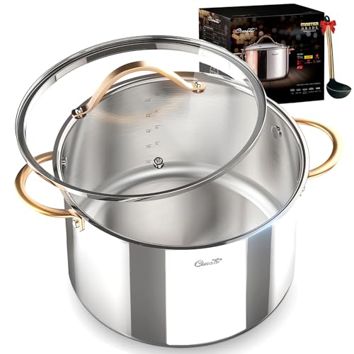 Ciwete 3 Qt Saucepan with Lid - Upgraded Package - 3 Quart 18/10 Stainless Steel Sauce Pan with Mirror Polishing and 2 Sacles, Induction Cookware, Small Pot for Cooking, Dishwasher Safe Oven Safe