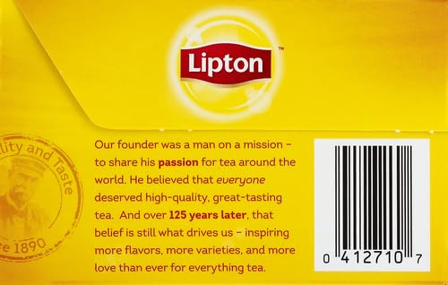 Lipton Decaf Tea Bags, Black Tea, Iced or Hot Tea, Can Support Heart Health, 50 Total Tea Bags