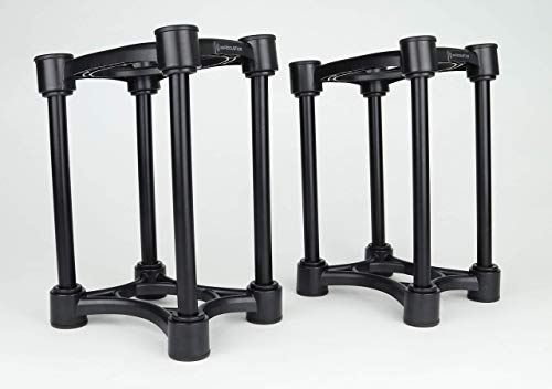 IsoAcoustics Iso-Stand Series Speaker Isolation Stands with Height & Tilt Adjustment: Iso-130 (5.1" x 6”) Pair