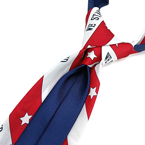 GUUNIEE Men's American Flag Ties Formal 3.25 Inches USA Flag Neckties