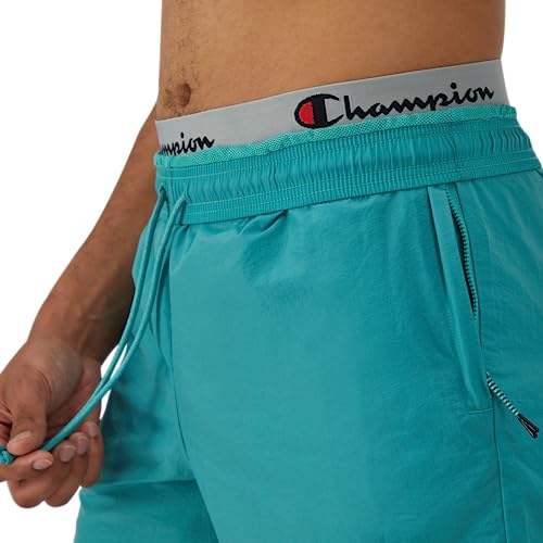 Champion Warm, Nylon, Gym Men, Athletic Shorts, 6", Scarlet Small Script, XX-Large