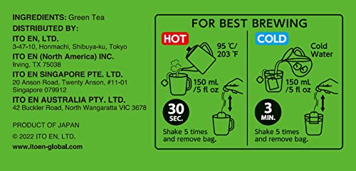 ITO EN Oi Ocha Green Tea - Tea Bags 40ct