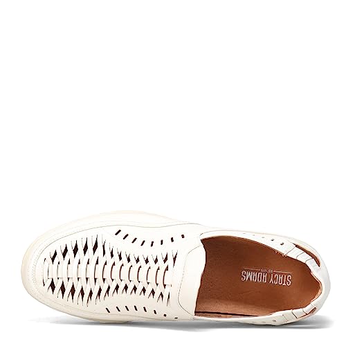 Stacy Adams Men's Ibiza Woven Slip-On Loafer, White, 15