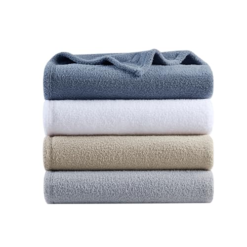 Beautyrest Fuzzy Knit Blanket Dream Soft Blanket Cozy Breathable Cover Luxrurious Feathersoft Feel, All Seasons Lightweight Bedding for Summer Cover for Bed, Couch & Sofa, Twin, Grey