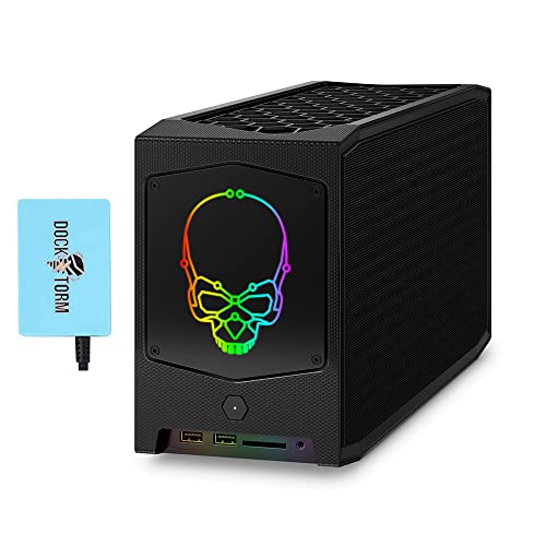 Intel NUC 11 Extreme Mini Desktop NUC11BTMi9 Black i9-11900KB 8-Core, 16GB RAM, 1TB PCIe SSD, UHD, WiFi 6, Bluetooth 5.2, Ethernet LAN (RJ-45), SD Card, Win10H with Hub