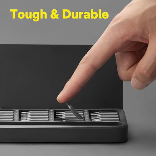 HOTO 28 in 1 Precision Screwdriver Set, Manual Small Screwdriver Set Magnetic Bits & Box, Mini Screwdriver Set for Eyeglasses, Electronics, Watches, Phones, Laptops, Cameras Repair Kit