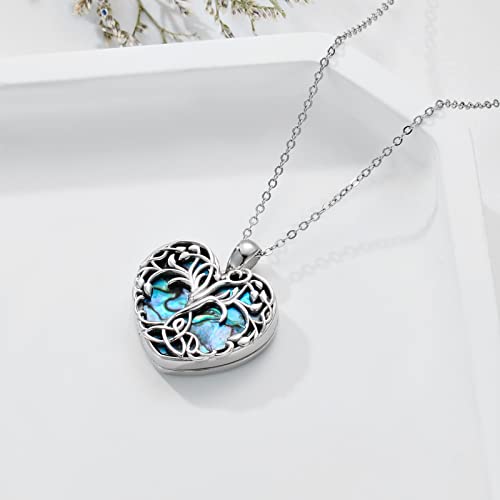 LONAGO Tree Of Life Heart Locket Necklace That Hold Pictures Family Tree Photo Locket Pendant Necklace for Women