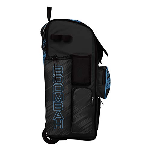 Boombah Rolling Superpack 2.0 Scratch Baseball/Softball Gear Bag - 23-1/2" x 13-1/2" x 9-1/2" - Navy/Gray - Telescopic Handle - Holds 4 Bats - Wheeled Version