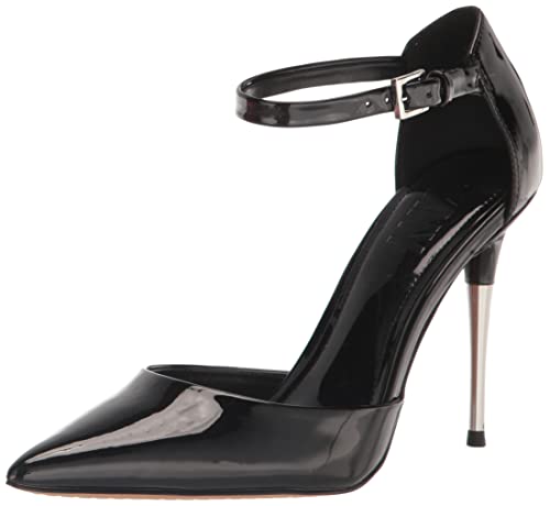 DKNY Women's Evening Veata-Slingback Pu Heeled Sandal, Black, 6