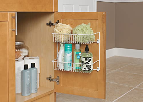 ClosetMaid 8002 2-Tier Wall Rack, 12-Inch Wide, White