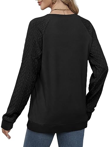 Womens Sweatshirts No Hood Trendy Long Sleeve Tunics or Tops to Wear with Leggings S