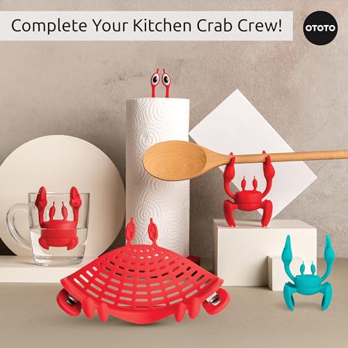 OTOTO Kitchen Colander - Kitchen Colander for Draining Pasta, Vegetables, Fruits, Kitchen Gadgets, Kitchen Gadgets, BPA Free (Crab)