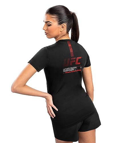 Venum Women's Standard UFC Adrenaline Fight Week Dry-TECH T-Shirt Black