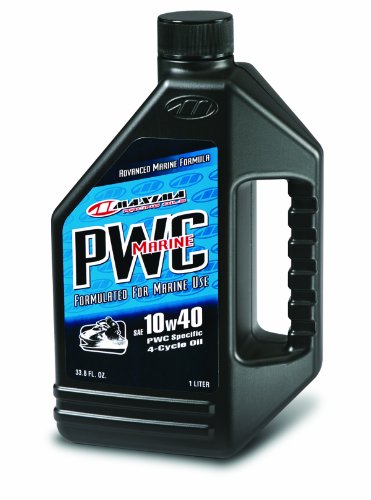 Maxima Racing Oils 14901-2PK PWC Marine 4T 10w40 Engine Oil 1L Bottle, 2-Pack