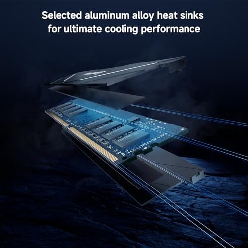 fanxiang RGB DDR4 RAM 32GB (2x16GB) 3200MHz CL16 V1.35, Desktop Gaming Machine Overclocking Memory, Intel XMP 2.0 & AMD Compatible - Black