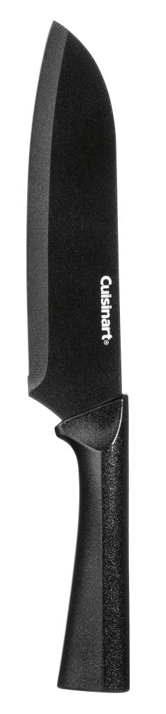 CUISINART Cutlery Knife Set, 12pc Metallic Cutlery Knife Set with Blade Guard , Lightweight, Stainless Steel, Durable & Dishwasher Safe, C55-12PMB,Black