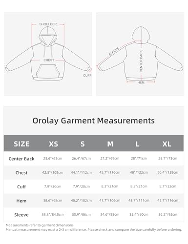 Orolay Women's Casual Hoodies Long Sleeve Sweatshirts Pullover Tops Fashion Spring Activewear with Pocket Green X-Small