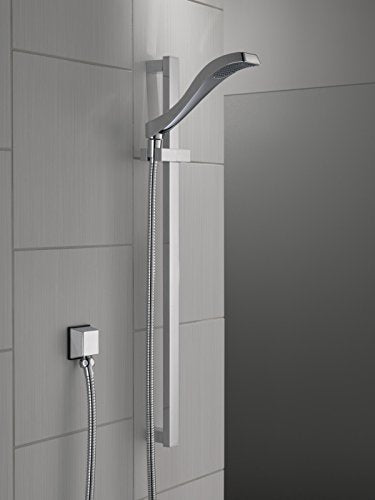 Delta Faucet Dryden Single-Spray Touch-Clean Wall-Mount Slide Bar Hand Held Shower with Hose, Champagne Bronze 57051-CZ