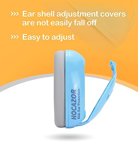 Hocazor HZ001 Baby Hearing Protection - CE & CPC Certified for Babies up to 36 Months - with Replacement Headband Baby Earmuffs Ear Protection for Airplane, Firework Show - Blue