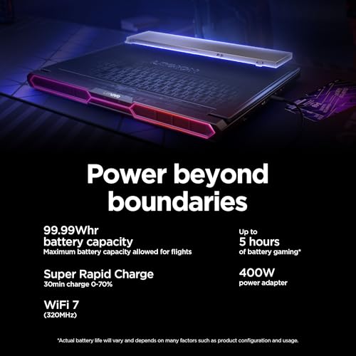 Lenovo Legion Pro 7i – Gaming Laptop - Intel® Core™ Ultra 9 275HX – 16" 2.5K WQXGA OLED Display – 240Hz Refresh Rate – GeForce RTX™ 5070 Ti GPU – 32 GB Memory – 1 TB Storage – 3-month PC GamePass