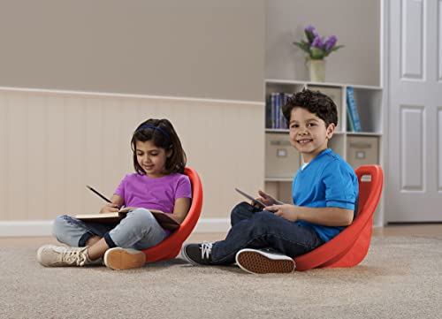 American Plastic Toys Kids Scoop Rocker Chairs for Toddlers & Kids Ages 3 and Up | 4-Pack Blue | Made in USA from Safe Plastics | Great for Indoor and Outdoor Activities