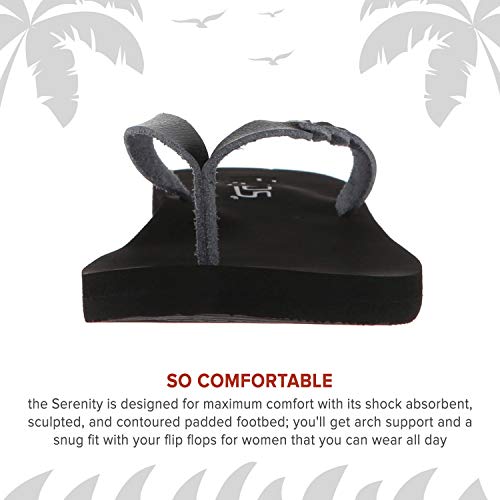 FLOJOS Women's Serenity Flip-Flop, Champagne, 5