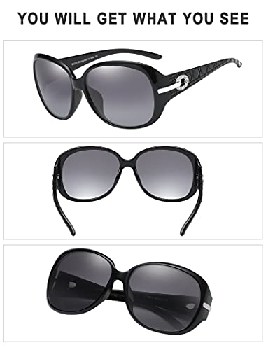 DUCO Classic Sunglasses for Women polarized womens sunglasses 100% UV Protection Shades 6214