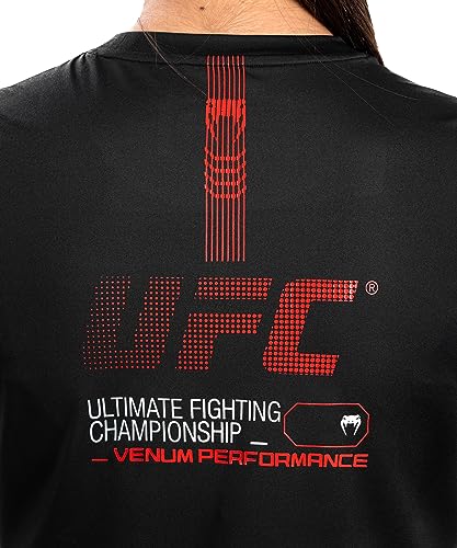 Venum Women's Standard UFC Adrenaline Fight Week Dry-TECH T-Shirt Black